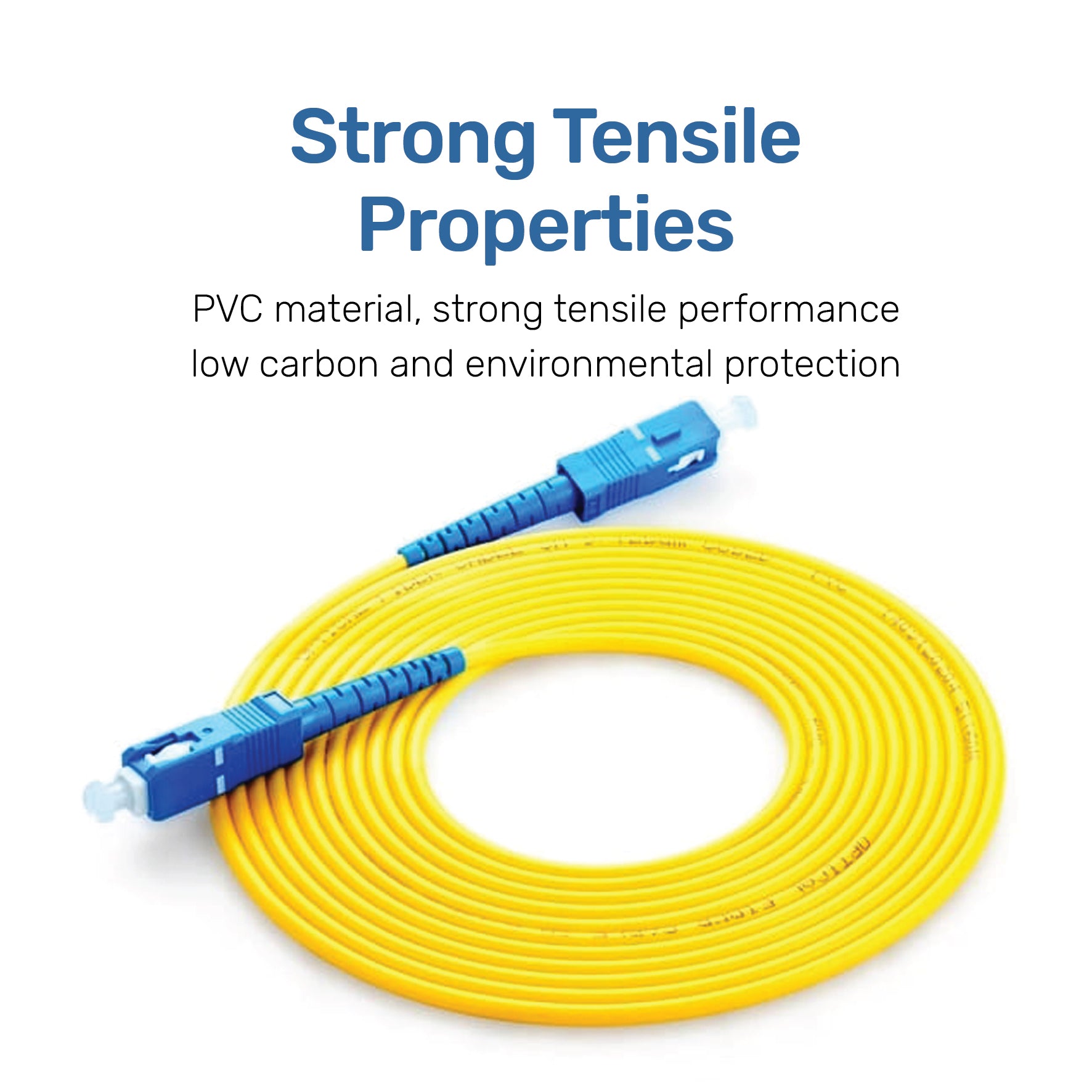 ARIZONE SC/SC Fiber Optic CABLE PATCH CORD OPTICAL  UPC YLW 1 Pcs Fiber Optic Cable Jumper Optical Patch Cord Simplex Single-Mode 9/125