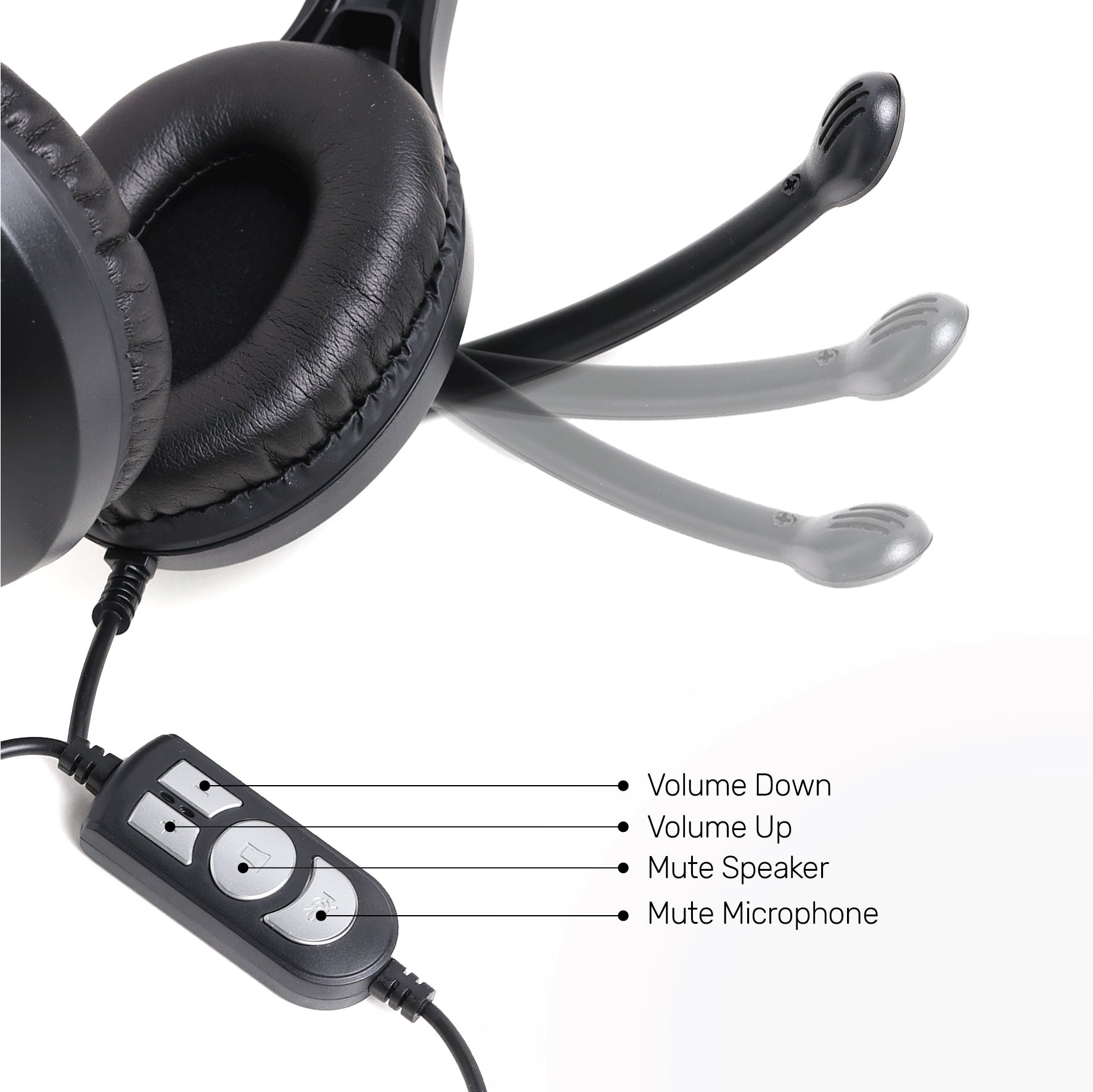 UP Gaming Headset for PS4, PS5, PC, Switch, Q6 2.4GHz USB Gaming Headphones with Microphone, Over Ear Headphones for Laptop/Tablet, Low Latency