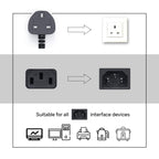ARIZONE CABLE POWER DESKTOP 1.8M Reliable Pure Copper Wire for Computers, TVs, Monitors, and More