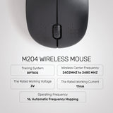 UP M204 Wireless 2.4 GHZ Mouse USB Optical Scroll for PC Laptop Rechargeable Mouse