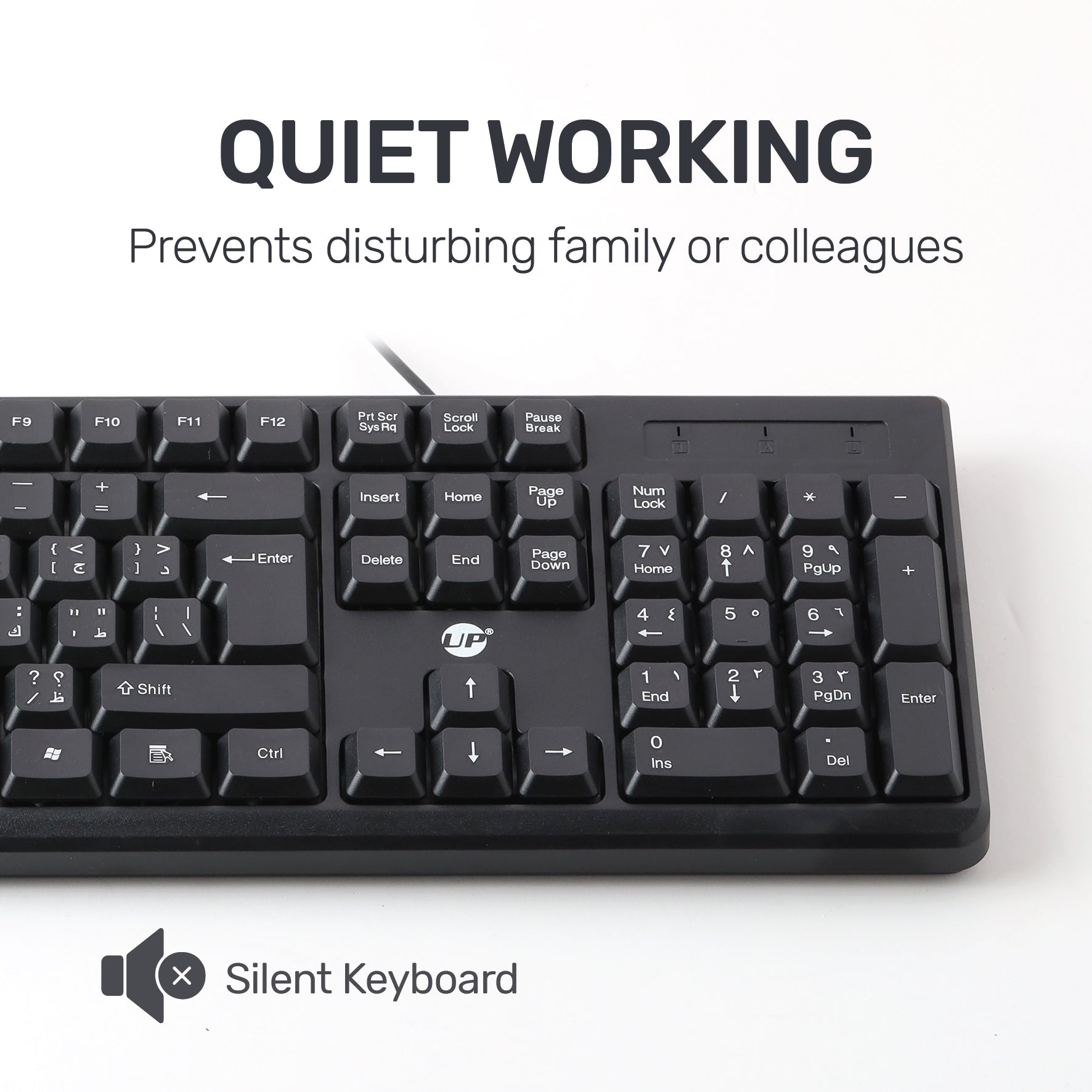 UP Wired Desktop MK-650 keyboard US+AR