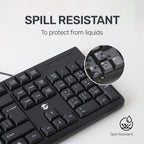 UP Wired Desktop MK-650 keyboard US+AR