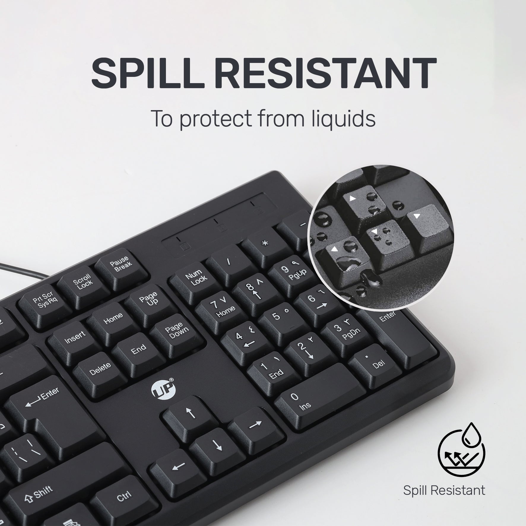 UP Wired Desktop MK-650 keyboard US+AR