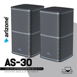Arizone® Portable Laptop/Desktop USB 2.0 Powered Multimedia Speaker with AUX Input, deep bass 3.5mm Audio Input
