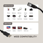 UP CABLE EXTENSION USB 1.5M BLK
