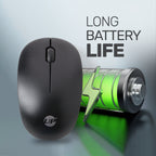 UP M204 Wireless 2.4 GHZ Mouse USB Optical Scroll for PC Laptop Rechargeable Mouse