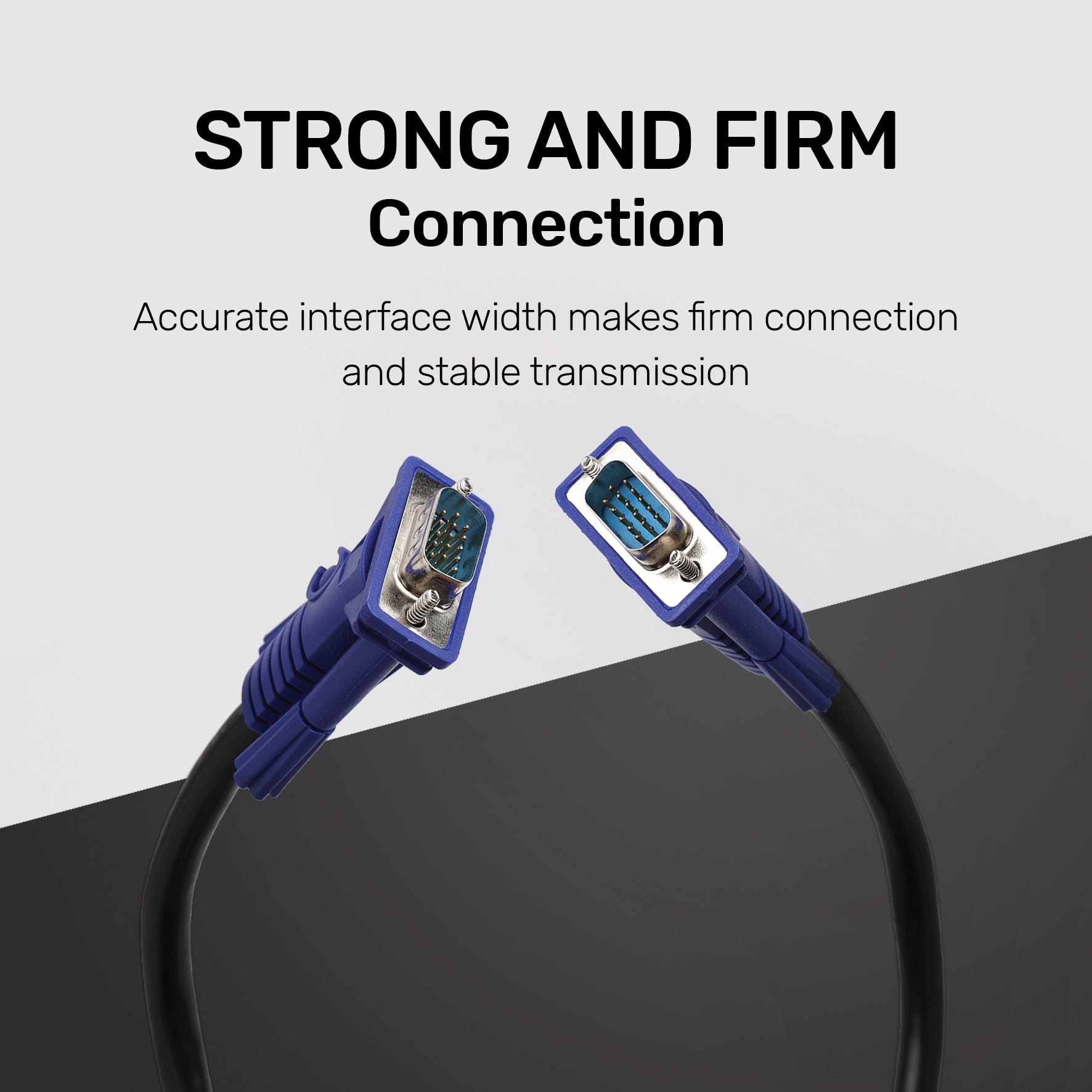 ARIZONE VGA Cable 1.5M 3+6 BLK Computer PC Laptop to Monitor Screen Projector with VGA Plug Port