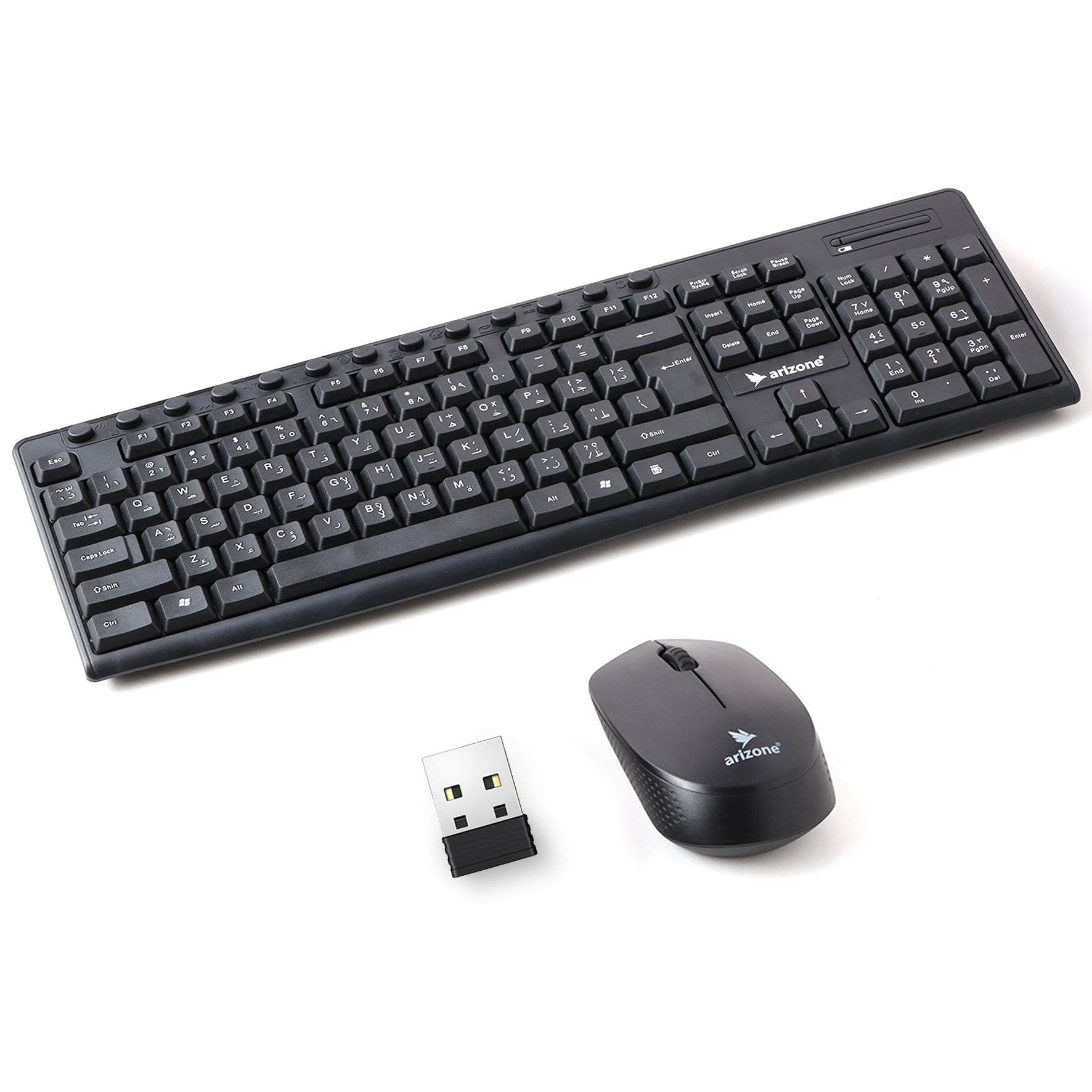 Arizone® Wireless Keyboard and Mouse Combo MK-1623 