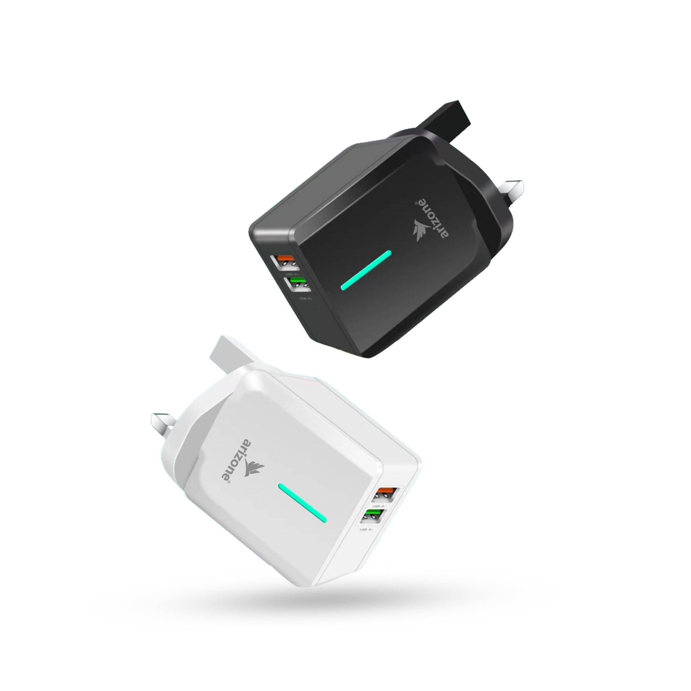 Arizone R-14 Dual USB Fast Charger | 3.1A with LED Indicator