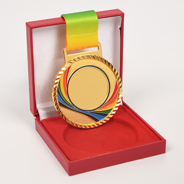 SPORTS WINNER GOLD AWARD MEDALS WITH RIBBON Main image