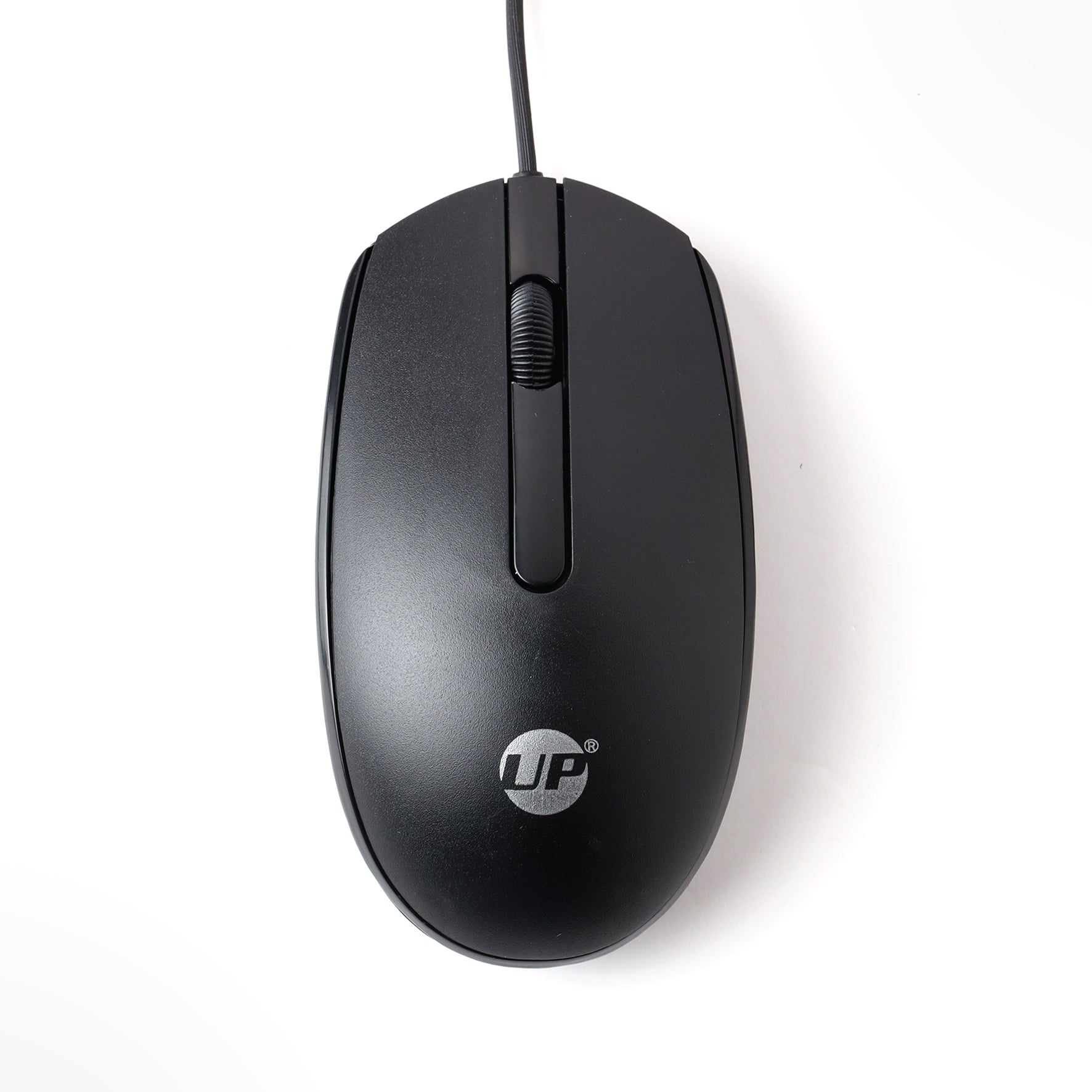 UP M10 Wired, USB Optical Mouse, Black