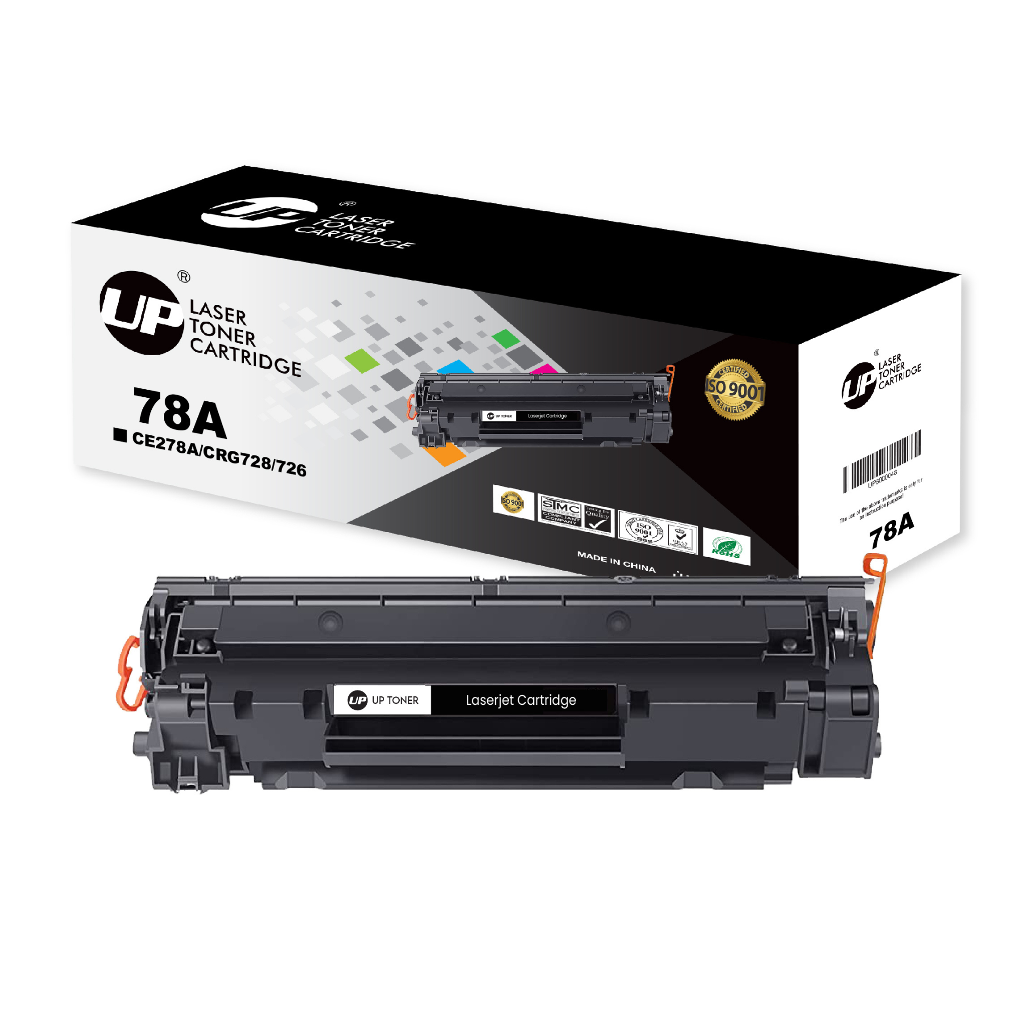 UP TONER 78A CE278A Replacement HP Laserjet P1606DN, M1536, MFP M1536DNF, P1560, P1566, P1606 Black