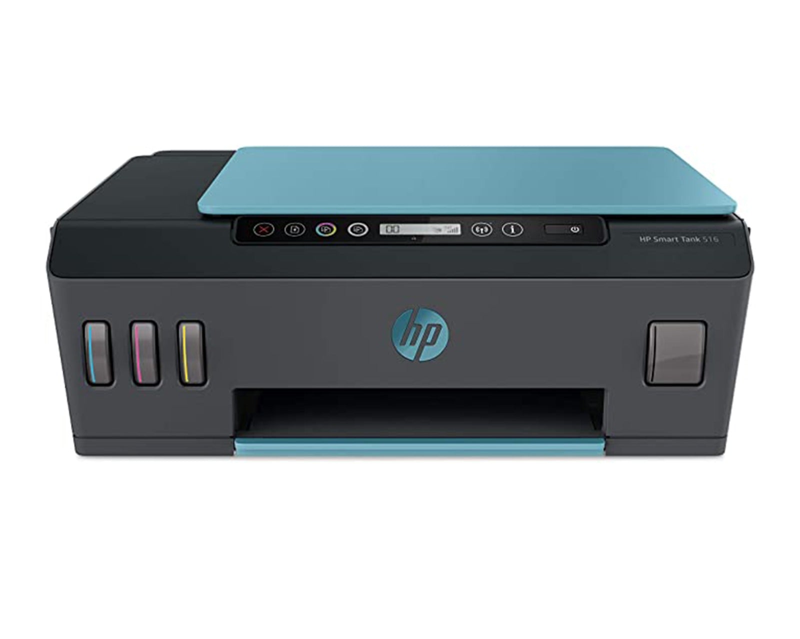 HP Smart Tank 516 Wireless All-in-One, Print, Scan, Copy, All In One Printer, Print up to 18000 black or 8000 color pages - Black - Cyan [3YW70A] Main image