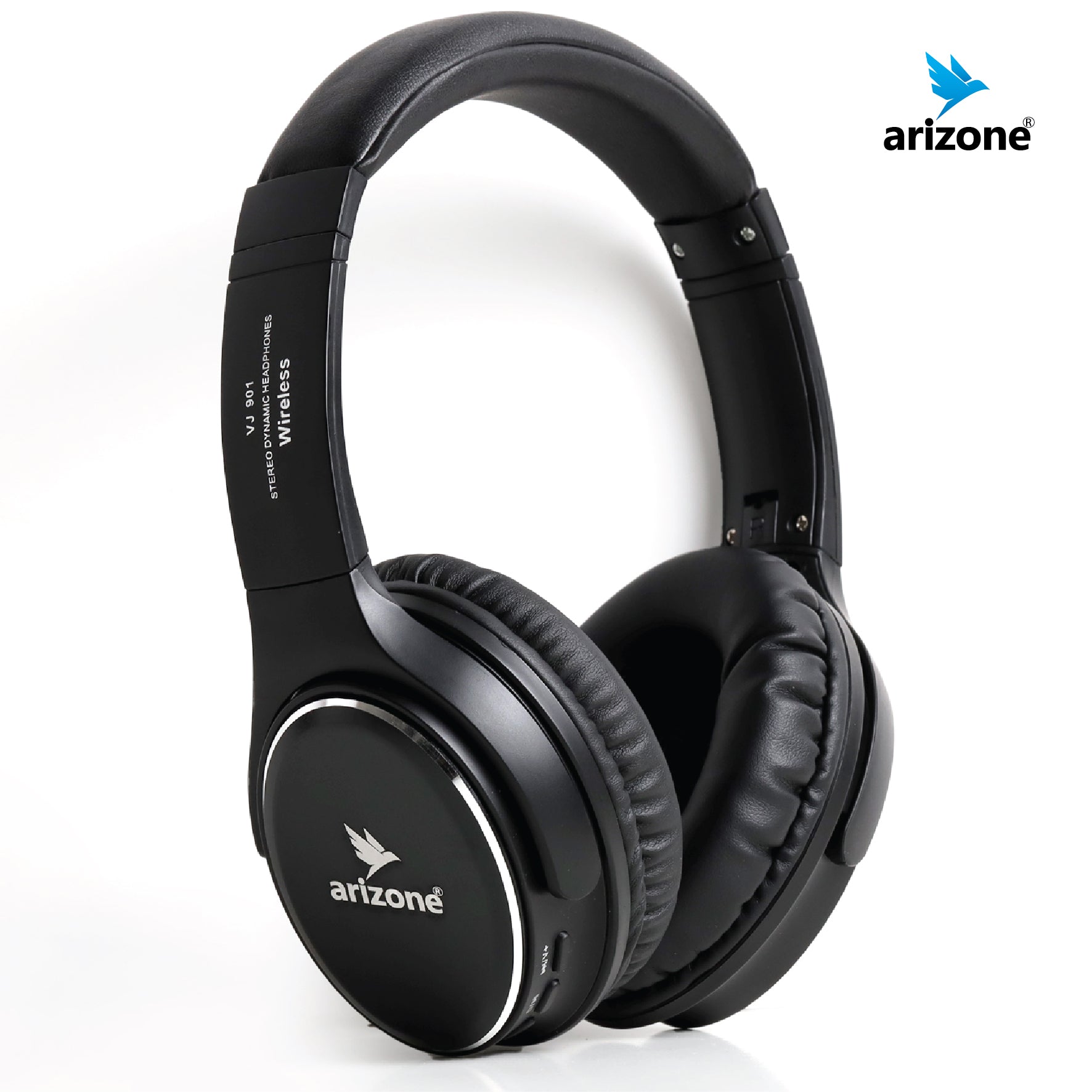 Arizone Wireless Headphone & Headset - Dual Function - Built in Reverb Technology - Black Color - Noise Cancellation - Light Weight - Multi-Device Connectivity Main image