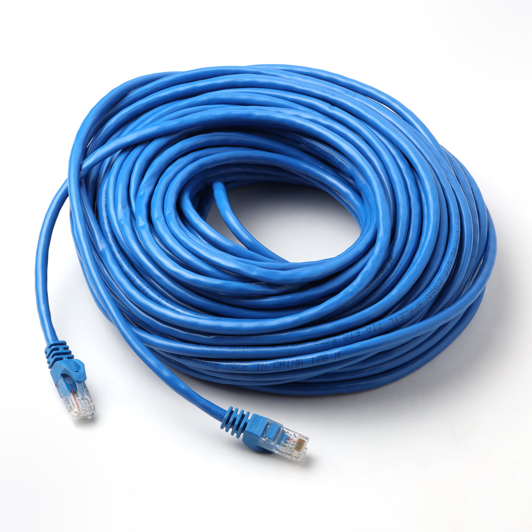 UP CAT6 BLUE CABLE LAN 3 AWG Communication Networking -(UTP) Cat 6 Self Roll-up Reels HIGH-SPEED cable