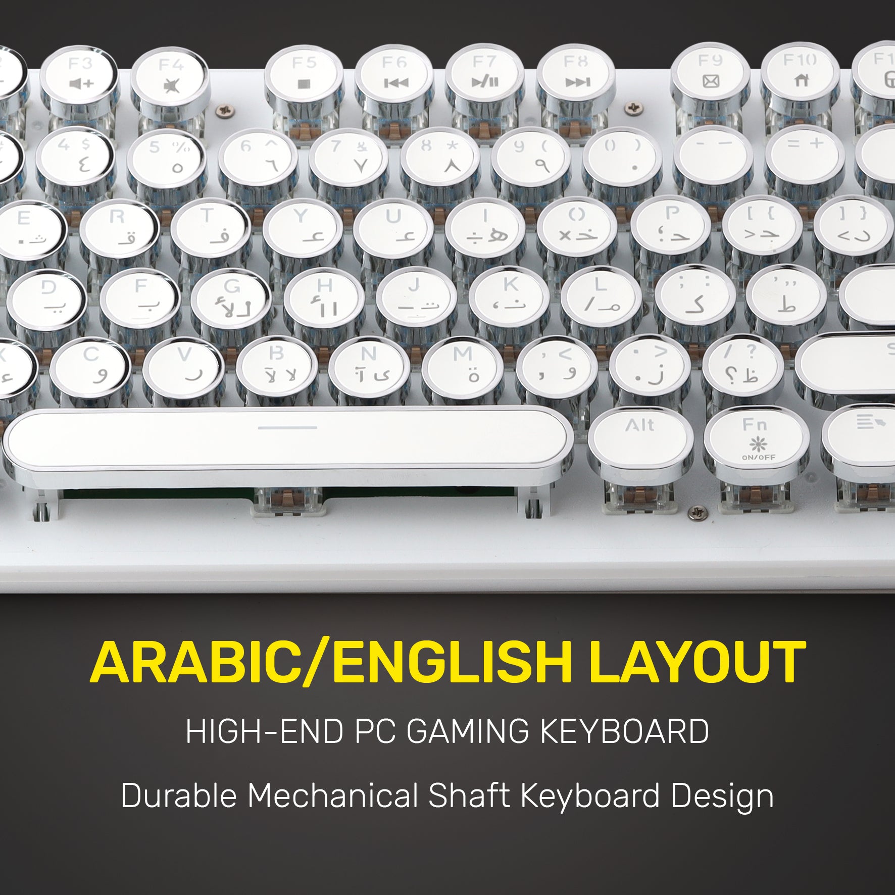 ARIZONE© MK 20 Mechanical Keyboard 104 Keys Green Axis Backlit Office E-sports Game Keyboard Wired USB Desktop Computer Notebook Universal