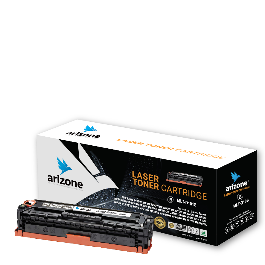 Arizone Toner Cartridge Replacement for Samsung 101 101S MLT-D101S use for ML-2161/2166w/2160/2165w/SCX-3401/3401FH/3406HW/SCX-3405FW/SCX-3400/3405F/3405FW/3407 SF-761P/760P (1*Black)