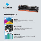 Arizone Toner Cartridges Replacement for HP 504A CE250A CE251A CE252A CE253A 504X for Use with HP Color LaserJet CP3525 CP3525N CP3525DN CP3525X CM3530 CM3530TS Printer, Magenta