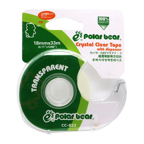 شريط شفاف كريستالي وقاطع من POLAR BEAR مقاس 18 مم × 33 مم Main image